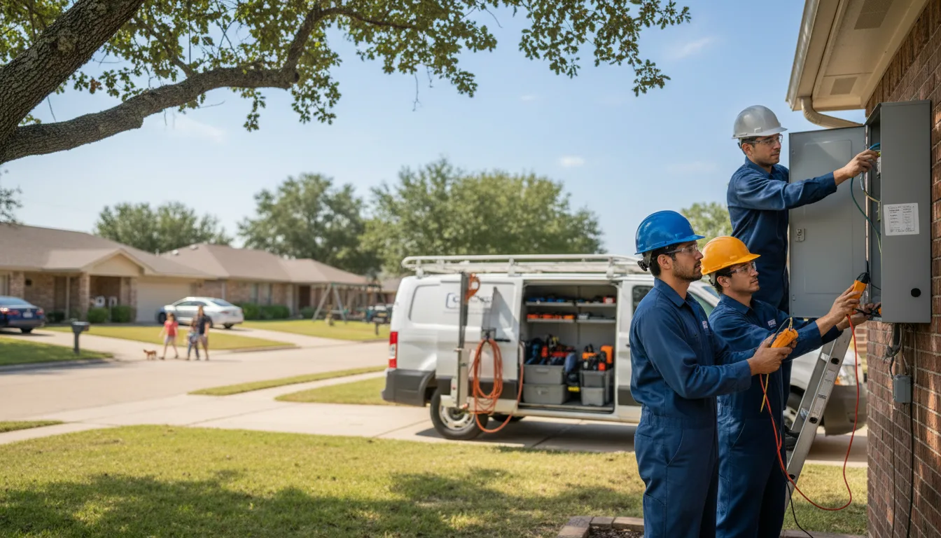 Certified electrician providing emergency electrical services in Center Junction, IA